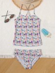 Trendy Girls Bikini Swimsuit Kids Clothes For Summer Beach - Get Ready For Hawaii Vacation
