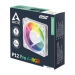 Arctic P12 Pro Argb 120MM Fan 3000RPM Pwm 12X A-rgb GEN2 Leds Fluid Dynamic Bearing – New