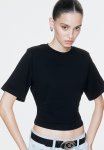 Shoulder-pad T-Shirt - Black