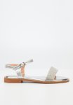 MURANO14 Ankle Tie Sandal - Silver