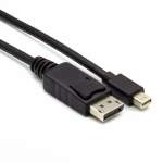 Gizzu MINI Dp To Dp 4K 30HZ|4K 60HZ 3M Thunderbolt 2 Compatible Cable - Black
