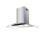 Falco 90CM Island Curved Glass Extractor Fan