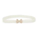 Pearl Bow Stretch Belt