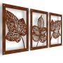 Rusted Very Leafy Metal Wall Art Home D Cor - 184X61CM