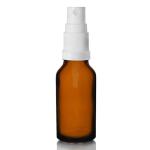 Bottle + Atomiser Spray White 18 410 - Amber Glass 20 Ml - Packaging Collection