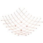 Modern Stylish Fruit Wire Nest Bowl Basket