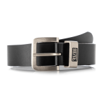 Men&apos S Metal Loop Black Buckle Belts