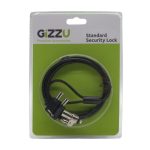 GIZZU 1.8M T-bar Laptop Cable Lock Master Key