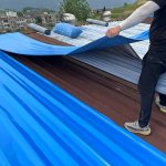 Industrial-grade Metal Roof Waterproof Tape - Leak-proof Sealing Strip 20CM X 500CM For Corrugated And Flat Roofs Heat Insulatio