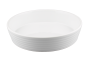 Porcelain Round Plate 1 Litre White