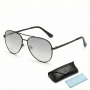 Men's Classic Black Frame Polarized Photochromic Sunglasses