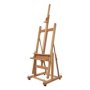 M18 Studio Easel Oiled Beechwood 80 To 120IN Height Also Reclines Horizontal Max Canvas: 94IN