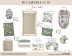 Cot Duvet Bedding Watercolor Touch Of Leaf Set Neutral