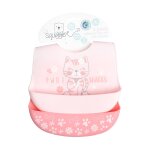 Baby 2 Pack Silicone Bibs Cat