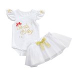 All White Santa Baby Christmas Set