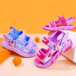 Trendy Cute Cartoon Open Toe Sandals For Girls Breathable Lightweight Sandals For Indoor Outdoor Beach