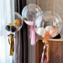 10pcs 12-24inch/30-61cm Transparent Bobo Bubble Balloon Clear Inflatable Air Helium Globos Wedding Birthday Party Decoration Baby Shower Birthday Balloons Birthday Party Supplies Party Decoration