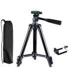 Portable Aluminum Travel Tripod With Carrying Bag - Black
