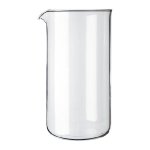 Small-u French Press Coffee Plunger Replacement Glass