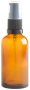 Essentially Natural Amber Glass Bottle With Serum Pump - 50ml