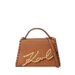 K signature Medium Crossbody -dark Tan