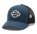 Logo Colorblock Adjustable Trucker Cap – Midnight Navy
