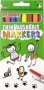 Thin Washable Markers 8 Pack - Assorted Colours
