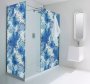 Blue Ink Circles Shower Screen Sticker