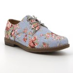 Tywin Diamante Floral Shoe- Light Denim floral - 9