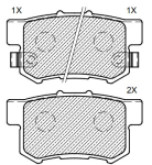 Stone Brake Pad Set Rear SP19120