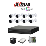 Dahua 8CH Full-color HD Kit - HD Dvr _ 8 X 1080P Full-color Cameras - 20M Full Colour Night Vision - 1TB Hdd -