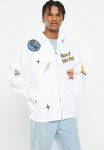 Baggy Smiley Zip Through Hoodie -lcn Smi White smiley Keep Lovin