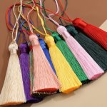 10PCS 8CM 3.15INCH Tassel Fringe Trim Accessories For Jewelry Making Silk Satin Tassel Brush Diy Earrings Pendant Crafts Decor