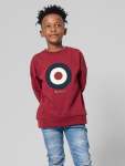 Kids Target Crew Sweater - Berry - 12 Berry
