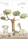 Safari Adventure 2 - Canvas Print - 600MM X 600MM