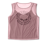 Women’s Willie G Skull Bling Mesh Top – Nostalgia Rose