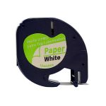 Compatible Dymo Letra TT2-DLT91200 Black On White Paper 12MM Tape