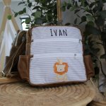 Nappy Bag Backpack Lion With Crown