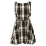 Black Check Bow Party Dress