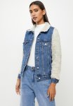 Button Detailed Denim Jacket - Indigo