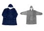 Polyester Oversized Couples Fleece Hoodies- Set Of 2