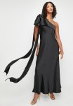 One Shoulder Bow Dress - Black