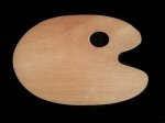 Medium Wooden Kidney Palette 20CM X 30CM