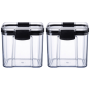2 Pack - 460ML Plastic Airtight Food Storage Container