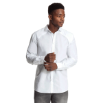 Men&apos S Smart Mesh Inset White Shirt