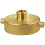 Novino Fire Hydrant Hose Adapter 2-1/2" Nst/nh Female X 3/4" Ght Male Brass Fire Hydrant Adapter To Garden Hose