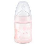Nuk First Choice Temperature Control Bottle 0-6M 150ML Rose Rabbit