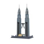 Petronas Twin Towers 1158 Piece Building Block Set