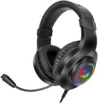 Redragon H260 Hylas Over-ear Rgb Wired Gaming Headset - Black