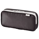 Lihit Lab Double Pen Case Large 4.1 X 8.7 Black A7661-24 A-7661-24
